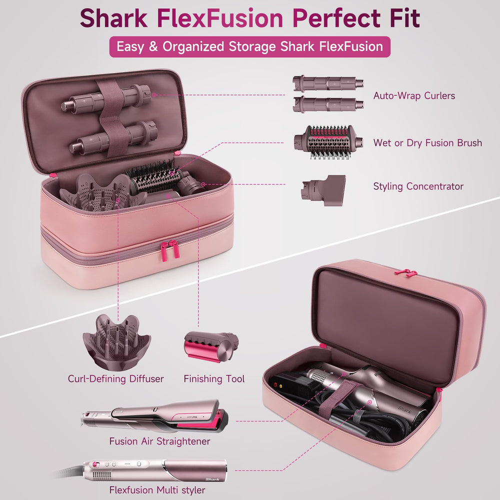 Adworte travel case double-layer interior – organized storage for all tools.