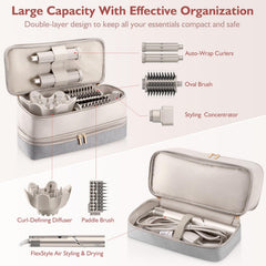 Adworte case with two-way zipper for quick access during travel