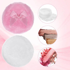 Aeaocvo powder puff 3-54-inch-diameter for quick and even coverage.