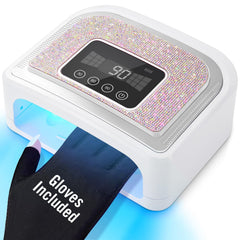 Aedavey cordless nail lamp delivers 360-degree cure for flawless gel nails.