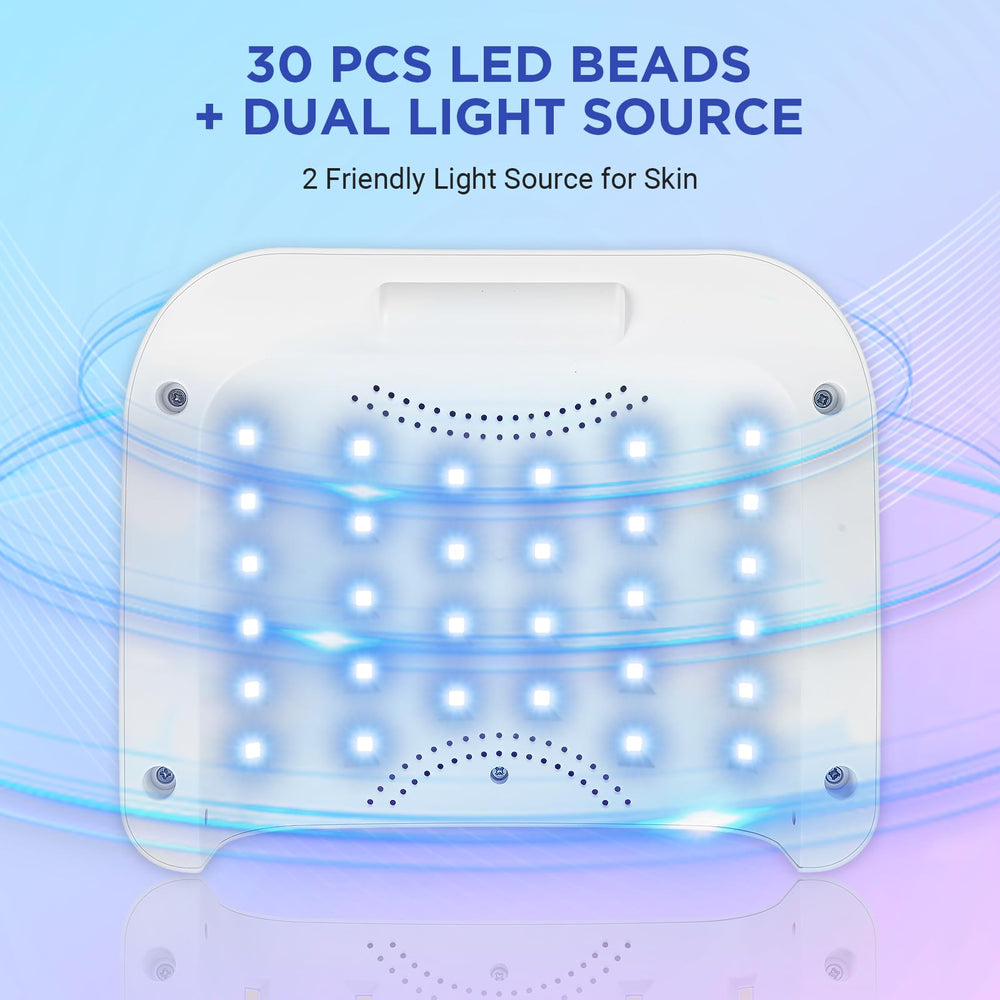 Aedavey rechargeable cordless nail lamp for convenient on-the-go manicures.