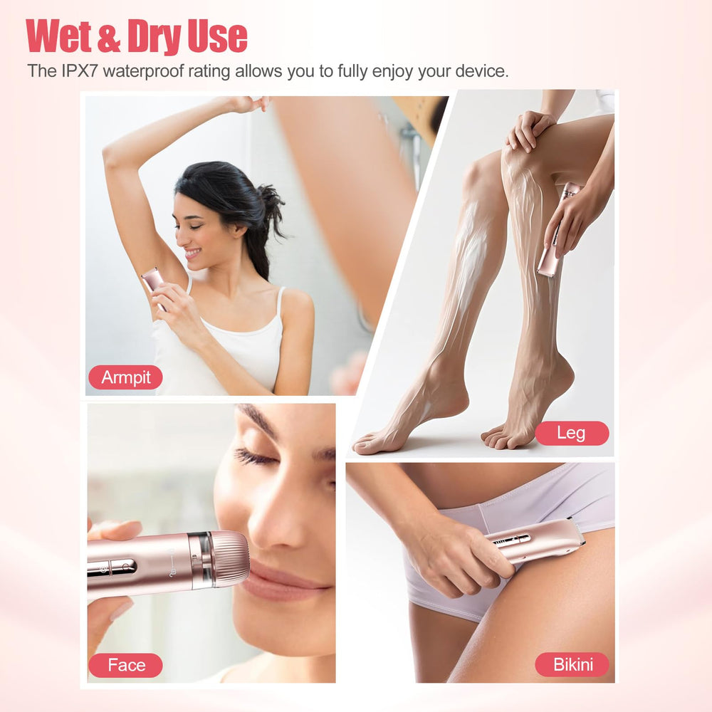 Aedicce Bikini Trimmer adjustable guard for customizable trimming.