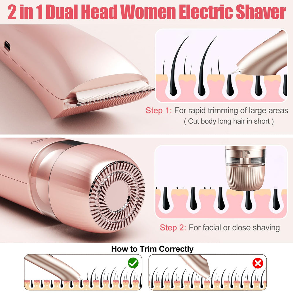 Aedicce Bikini Trimmer IPX7 waterproof for wet and dry use.