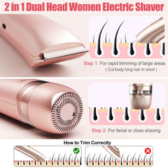 Aedicce Bikini Trimmer IPX7 waterproof for wet and dry use.