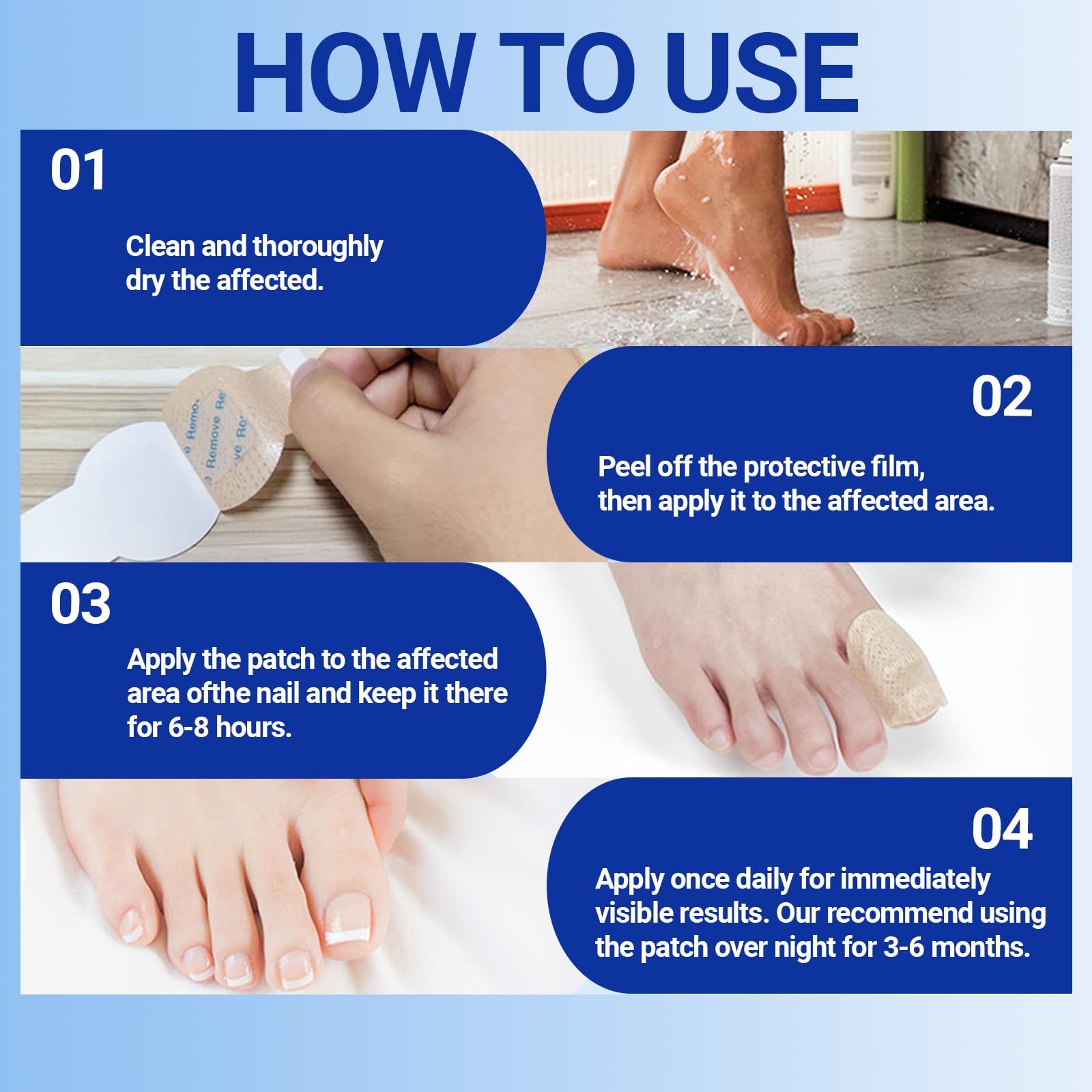 Aedydyce 8-hour nail repair patches worn overnight