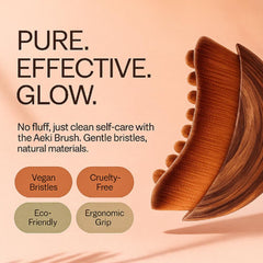 Aeki Lymphatic Contour Face Brush boosts serum absorption for radiant skin