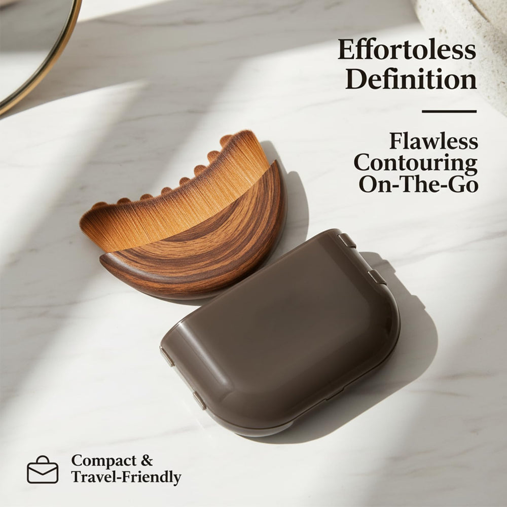 AEKI facial massage brush shown for gentle spa-like care at home.