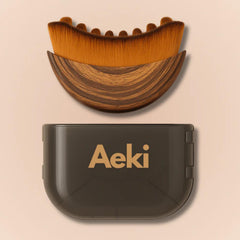 Aeki Lymphatic Contour Face Brush with soft bristles for gentle daily massage