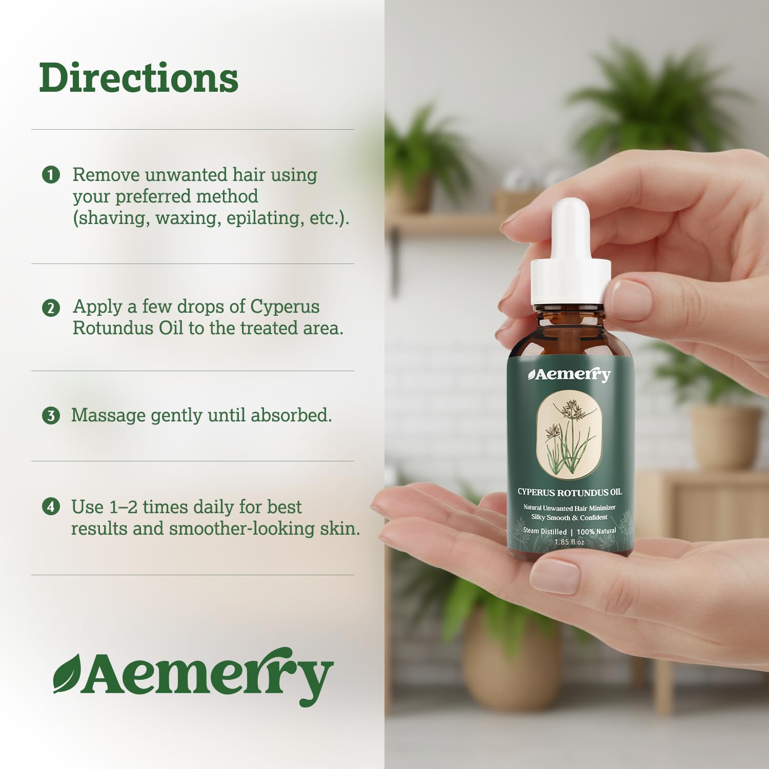 Aemerry Cyperus Rotundus Oil ingredients blend rich in antioxidants