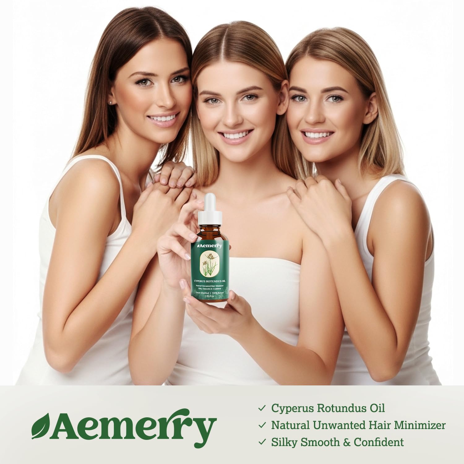 Aemerry Cyperus Rotundus Oil nourishes skin for a silky finish