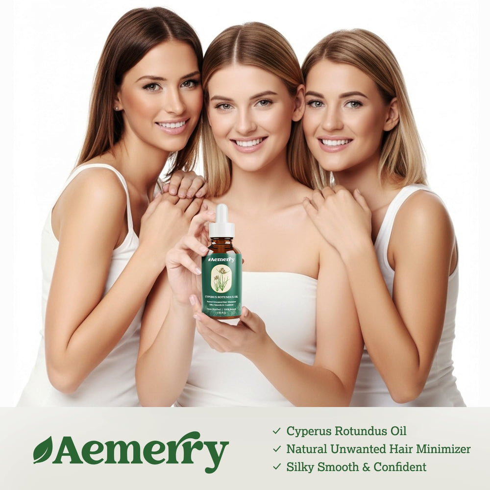 Aemerry Cyperus Rotundus Oil nourishes skin for a silky finish