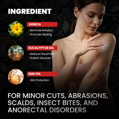 Aemerry Numbing Cream application on skin demonstrates simple, safe use.