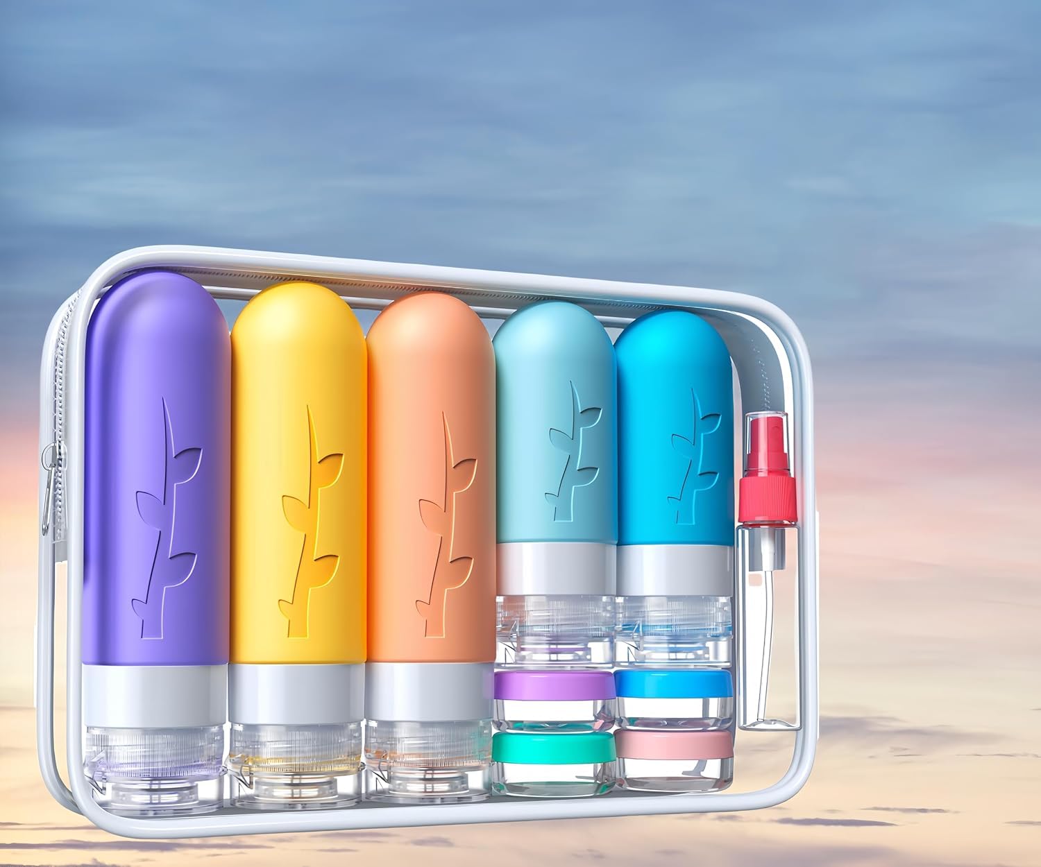 Aeomni transparent waterproof bag keeps contents visible and secure.