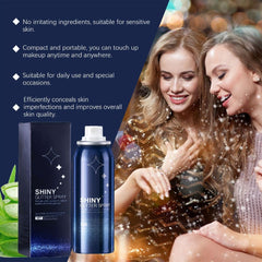Spray de Brillos para Cuerpo: destellos en el cabello para look festival.