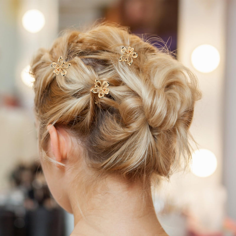 Aesnoun dainty flower clip close-up shows sparkling detail for delicate looks.