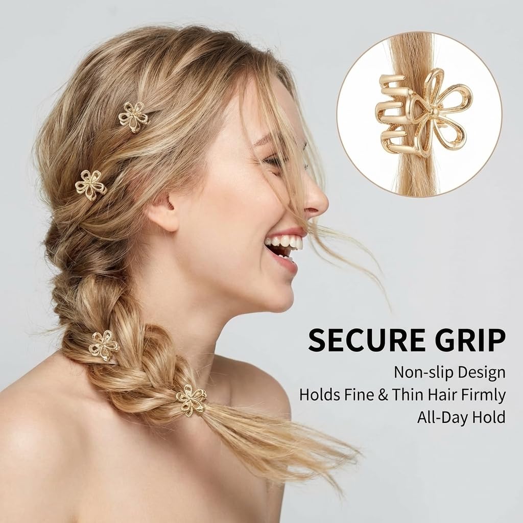 Aesnoun garra de metal clips resistentess para fijar cabello
