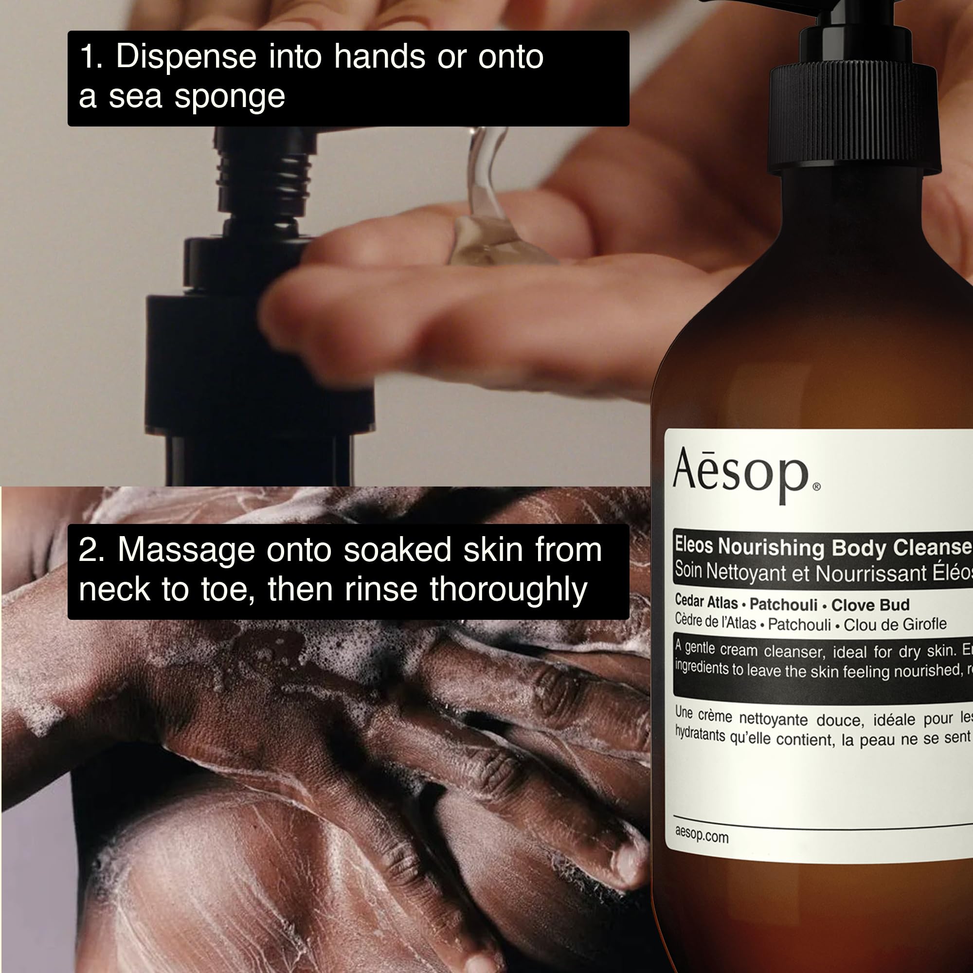 Aesop Eleos skin feels cleansed, soft, and refreshed after use