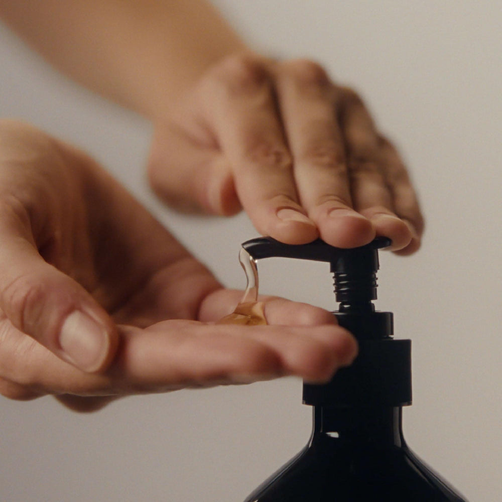 Aesop fragrance notes of mandarin, rosemary, and cedar linger subtly.