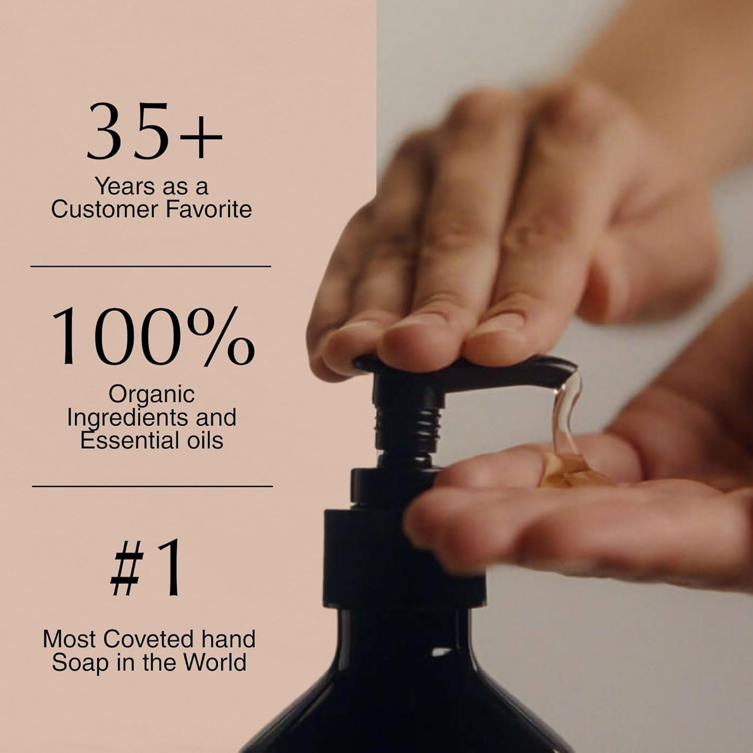 Aesop Resurrection Nourishing Hand Wash foam captures luxurious lather for gentle cleansing.