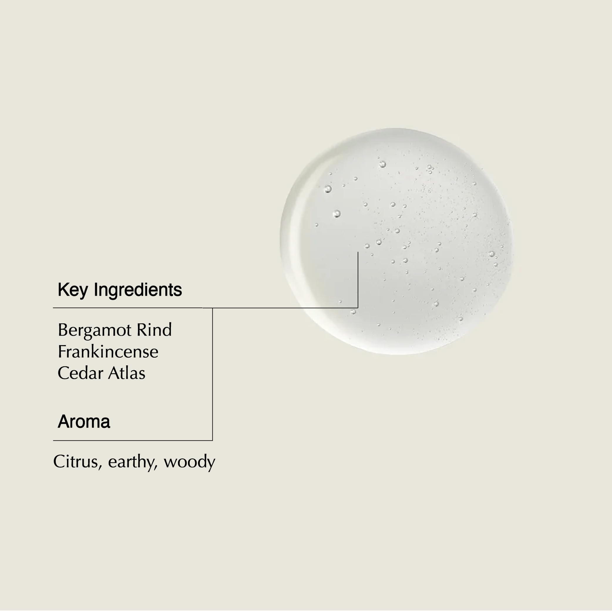 Aesop shampoo bottle highlighting cedar atlas for balanced, woody scent.