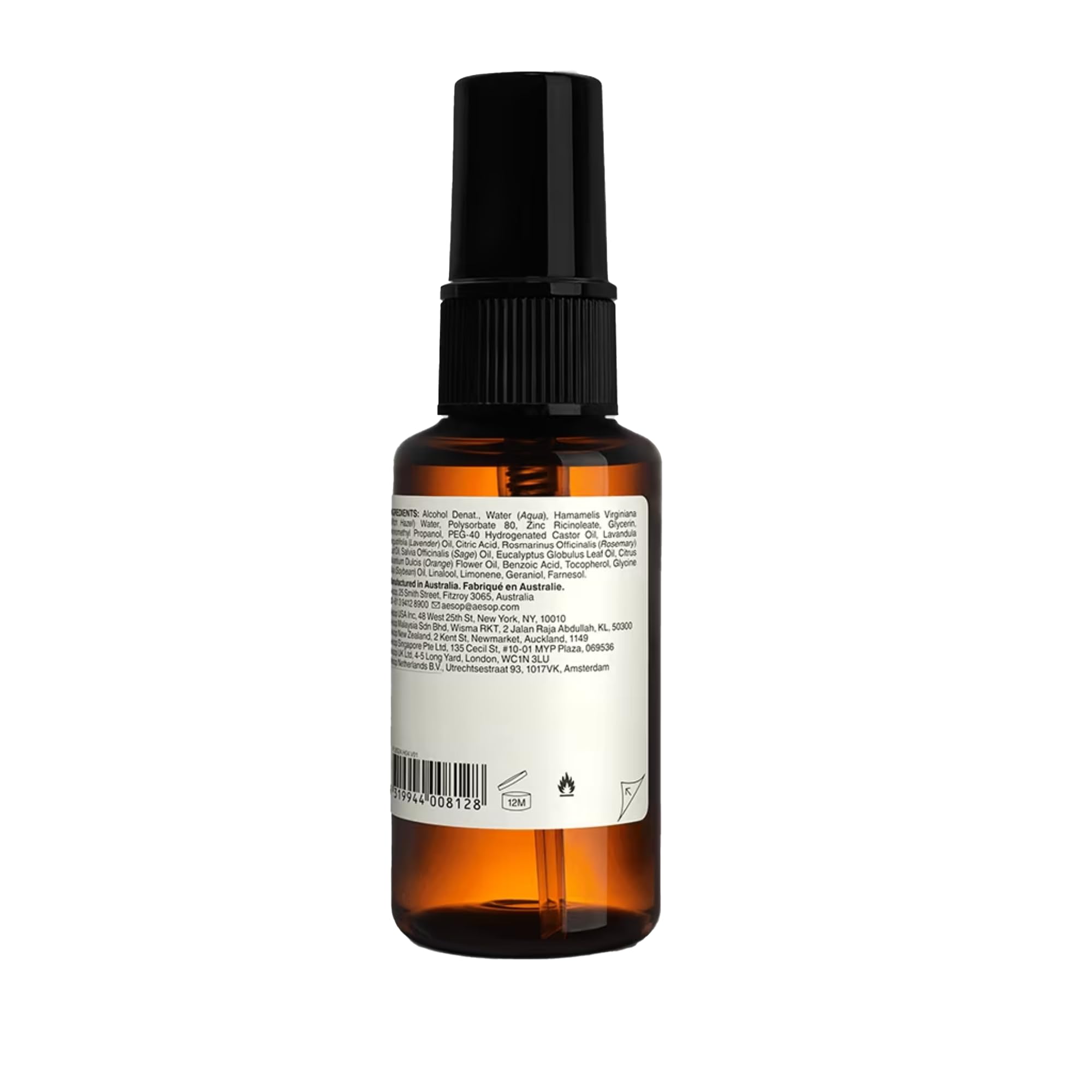 Aesop Vegan and Cruelty-Free packaging with recycled plastics.