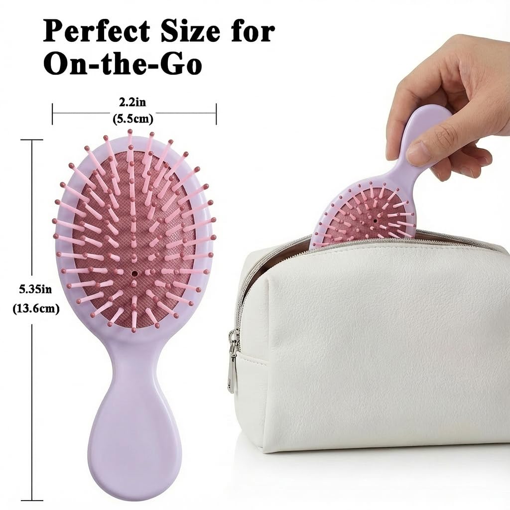 AESPAKO soft air cushion teeth provide gentle detangling without pulling.