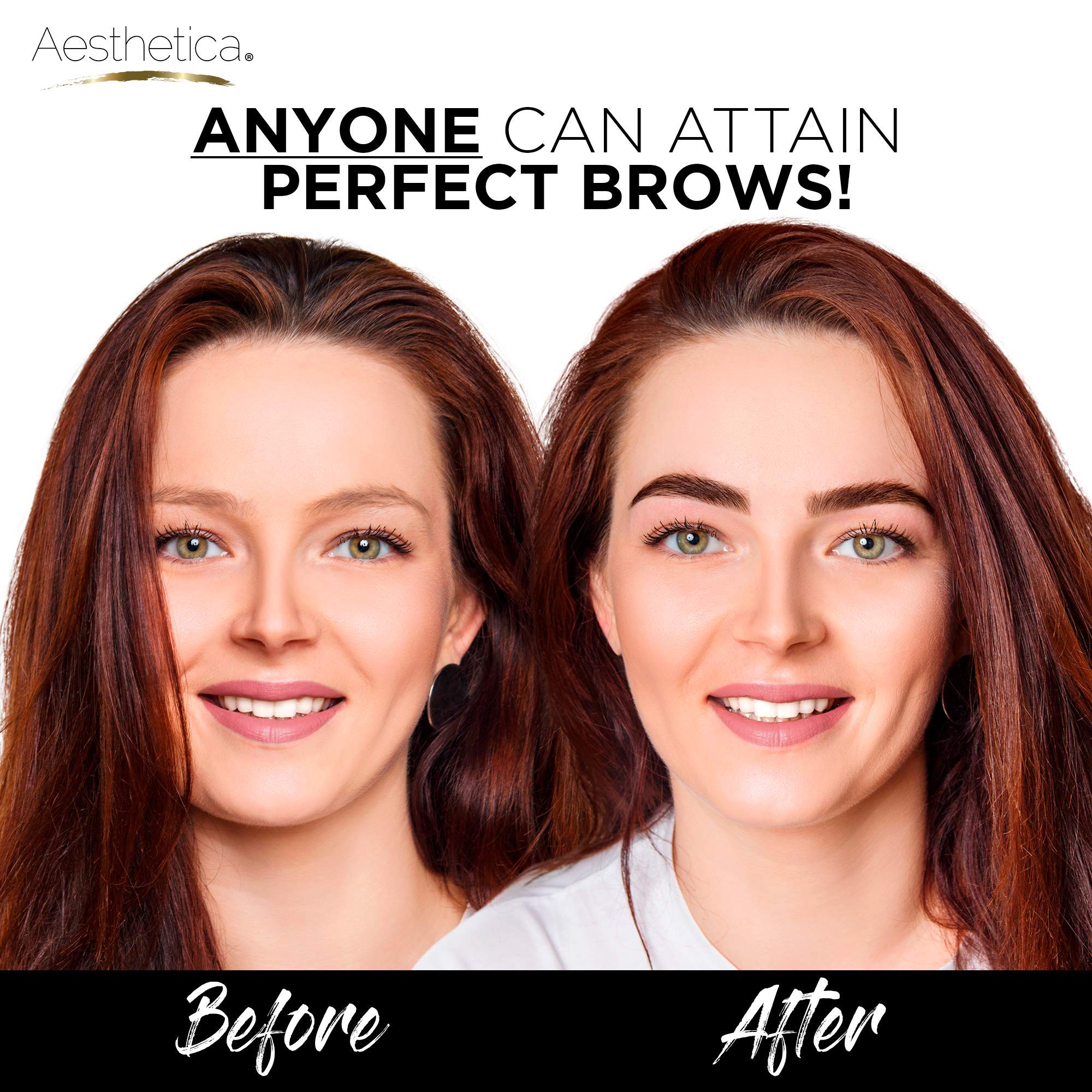 Aesthetica Brow Contour Kit wax/pomade and concealer set define brows with lasting hold
