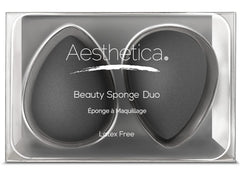 Aesthetica Cosmetics Beauty Sponge Blender 2-pack for versatile makeup application and flawless finish