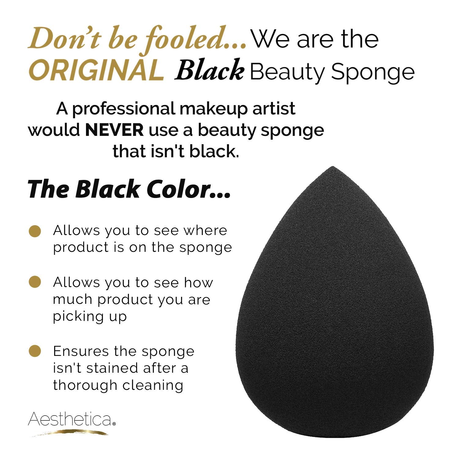 Aesthetica Cosmetics Beauty Sponge Blender edge-less design delivers seamless coverage across the face