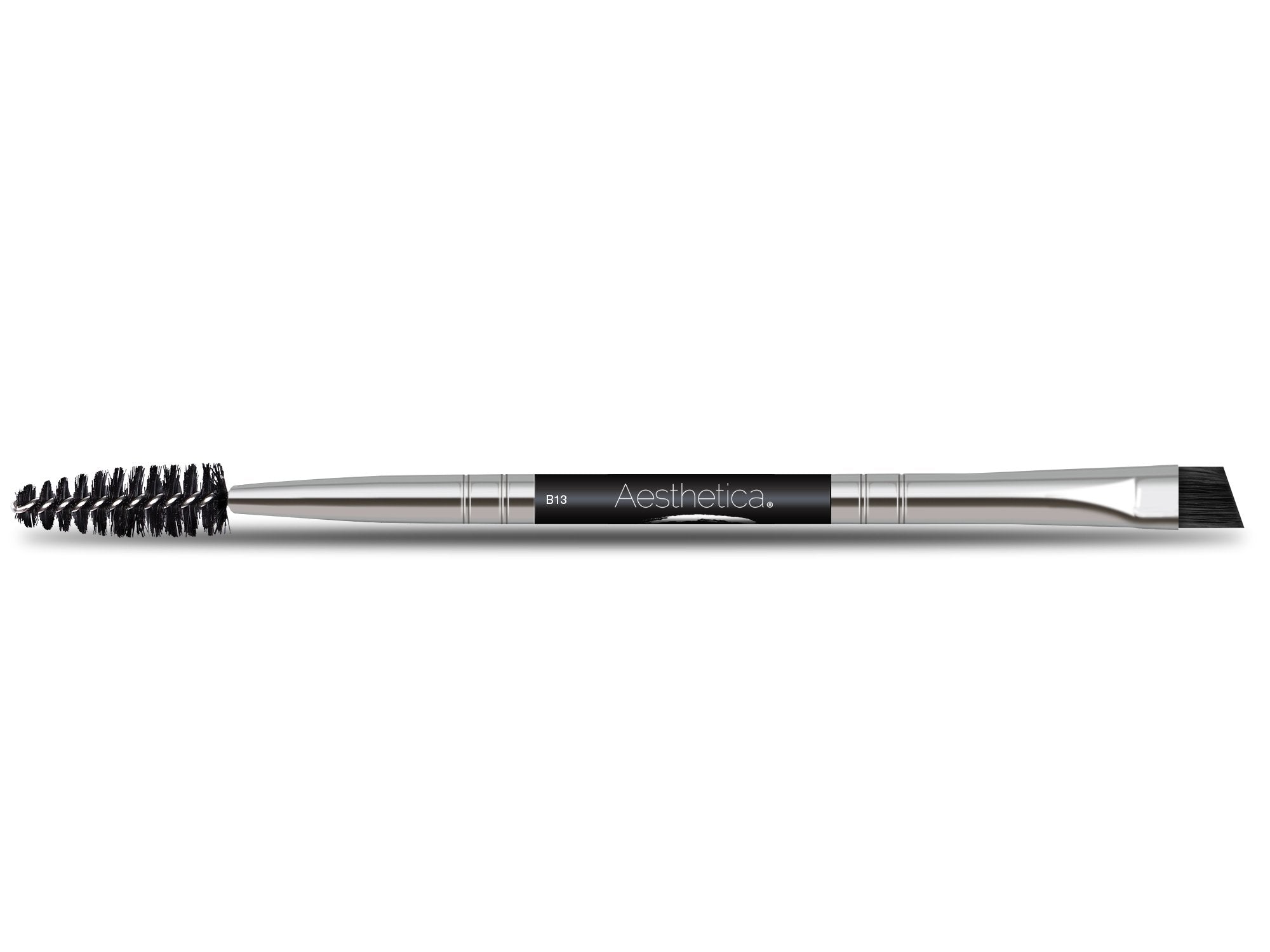 Aesthetica Pro Series spoolie for seamless brow grooming and blending.