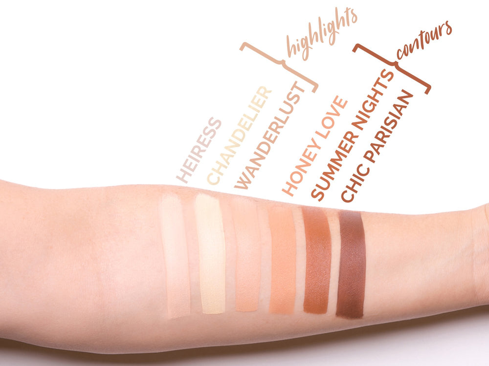 Aesthetica travel mirrored palette keeps your contour routine ready on-the-go.