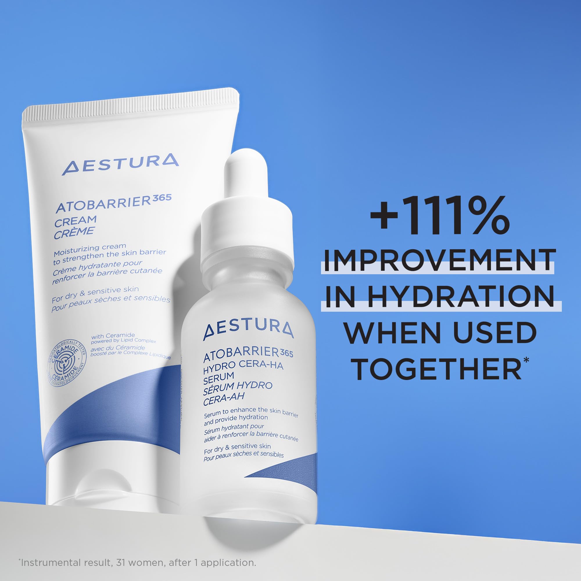 AESTURA ATOBARRIER365 daily routine shot depicts easy layering