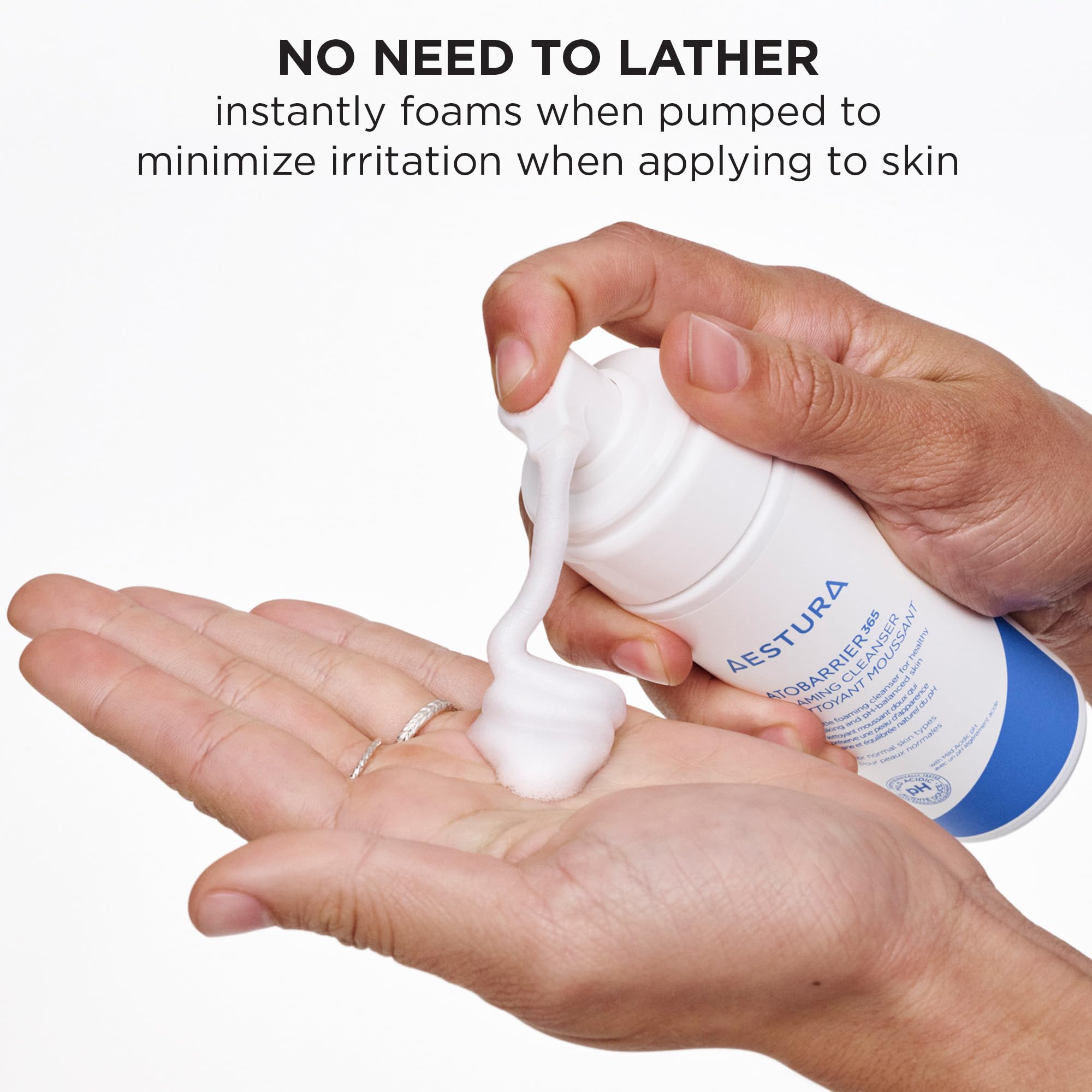 AESTURA ATOBARRIER365 derm-tested, fragrance-free formula supports sensitive skin during routines.