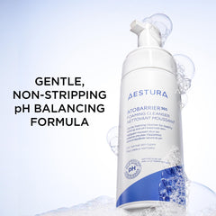 AESTURA ATOBARRIER365 foaming texture reduces friction for a comfortable cleanse.