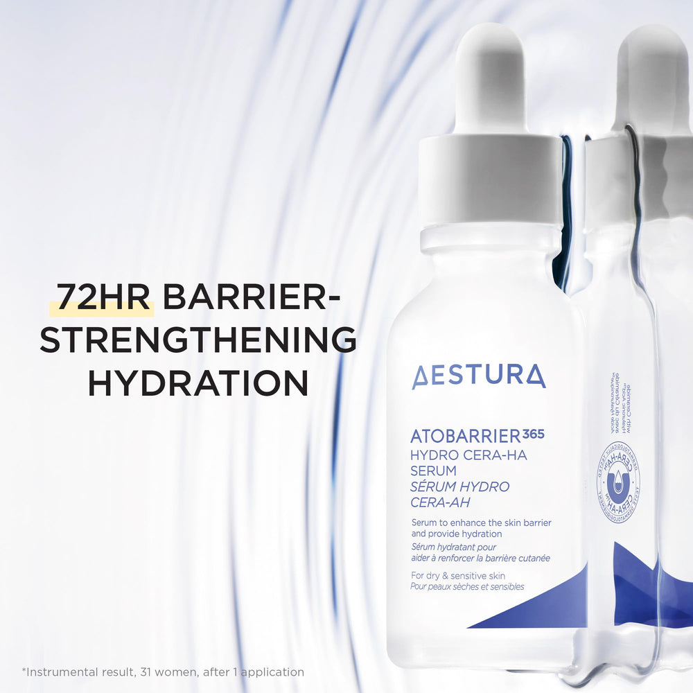 AESTURA ATOBARRIER365 hydration glow image suggests refreshed skin