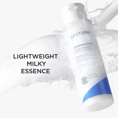 AESTURA ATOBARRIER365 hydro essence texture swirl showing quick absorption.