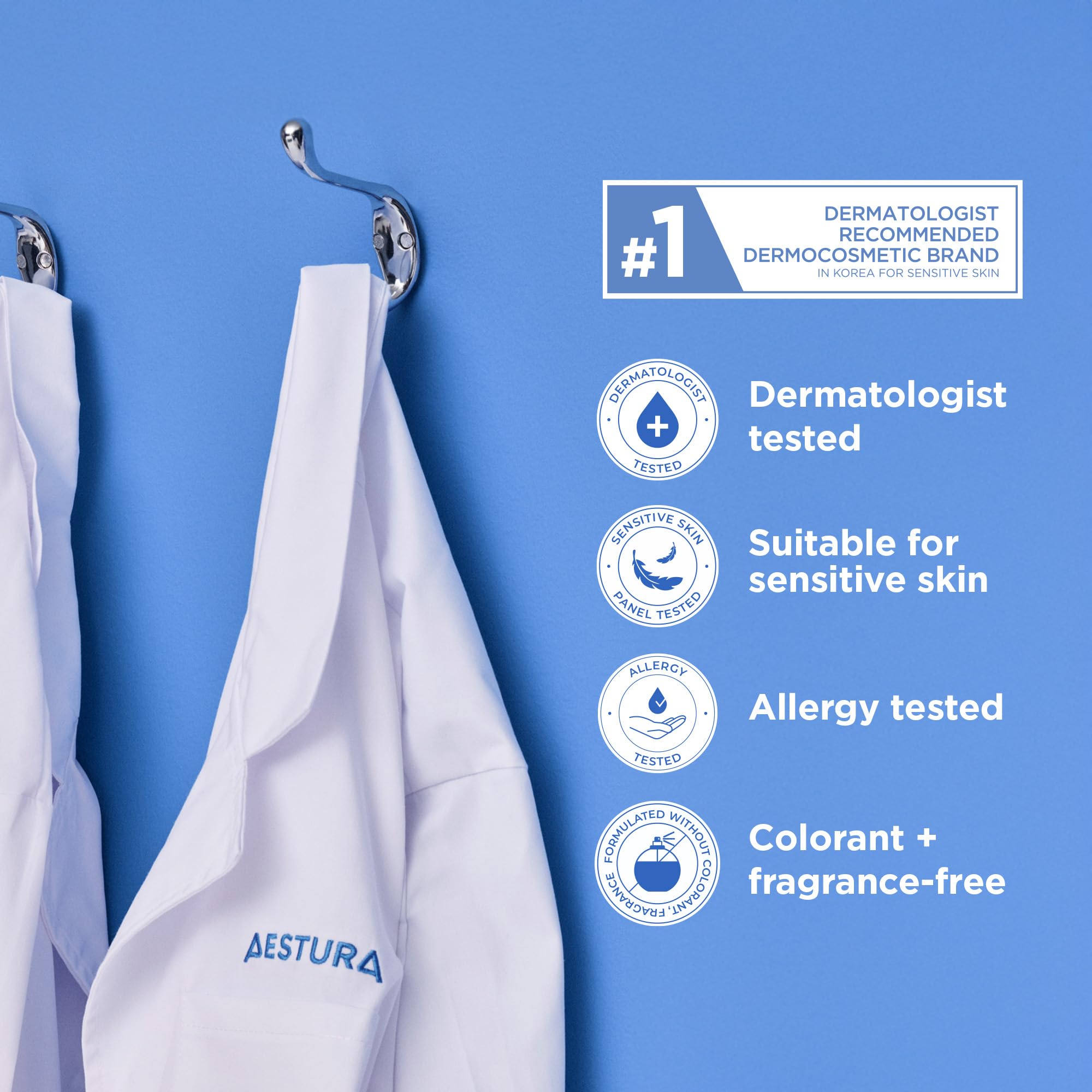 AESTURA ATOBARRIER365 sensitivity-friendly packaging tested for safe use.