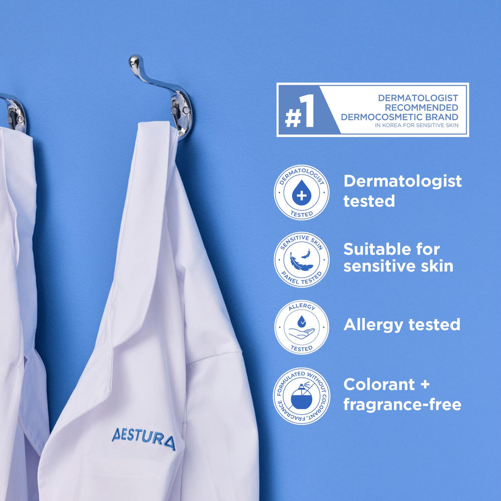 AESTURA ATOBARRIER365 sensitivity-friendly packaging tested for safe use.