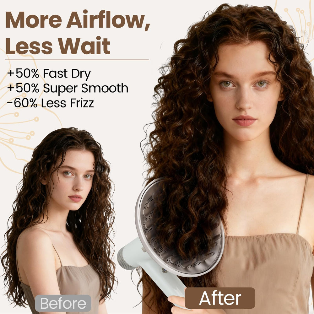AFDD diffuser lifts roots for added volume while drying.