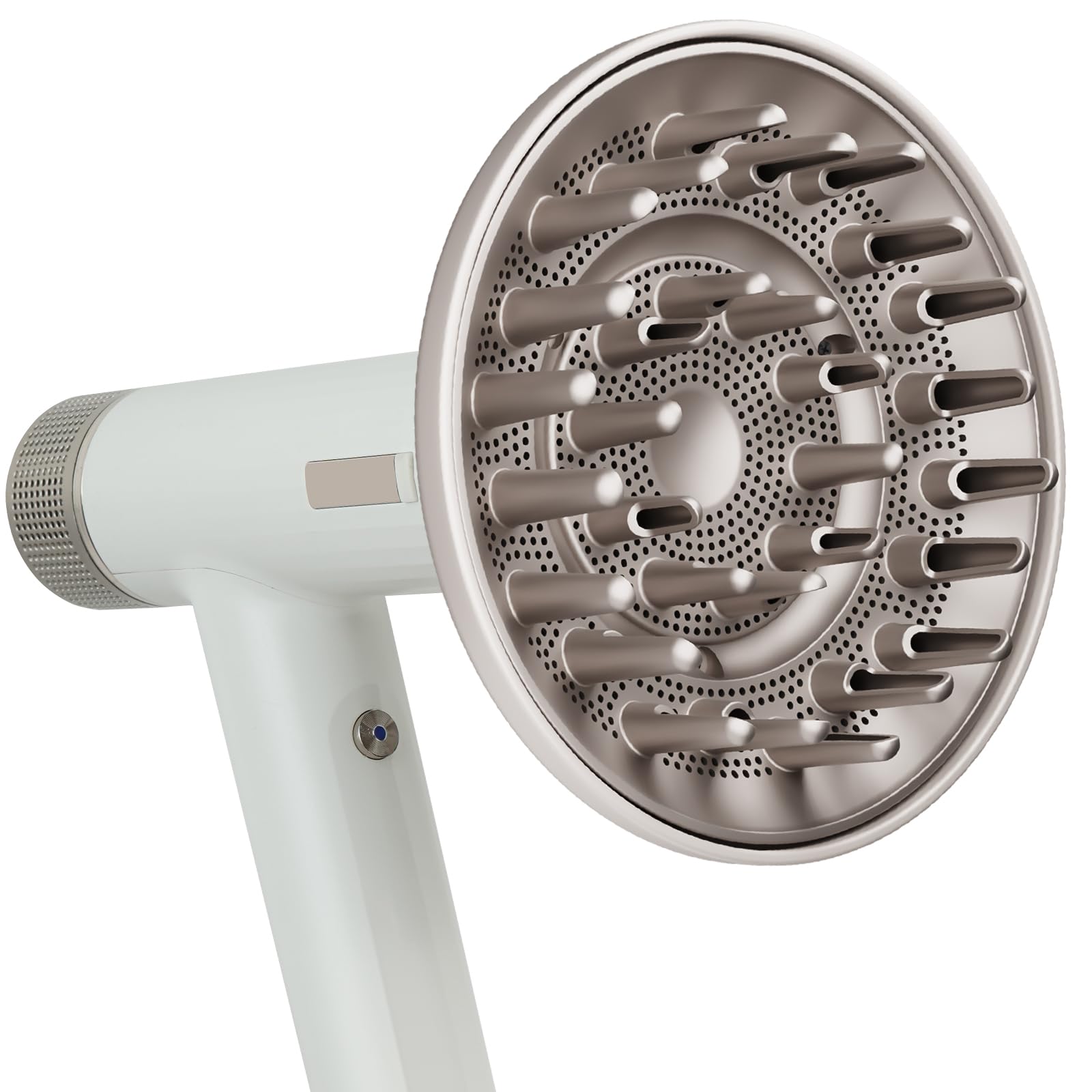 AFDD large diffuser attached to Shark SpeedStyle showing secure fit and curl-focused design.