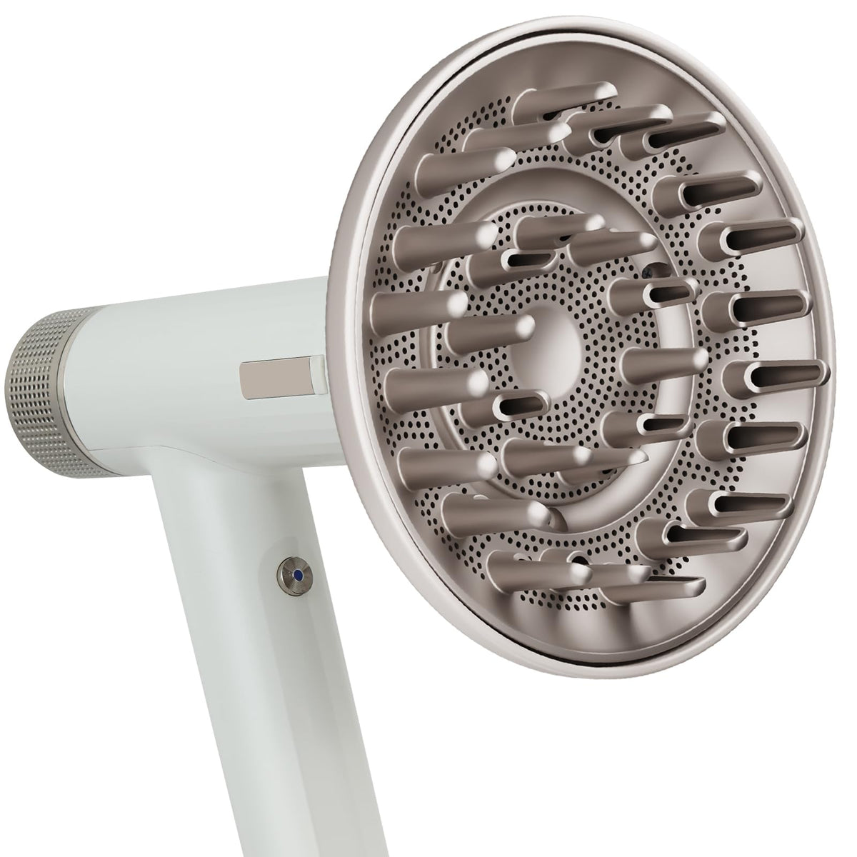 AFDD large diffuser attached to Shark SpeedStyle showing secure fit and curl-focused design.