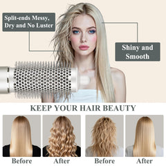 AFDD Round Brush Attachment features durable materials for long-lasting salon-ready blowouts.