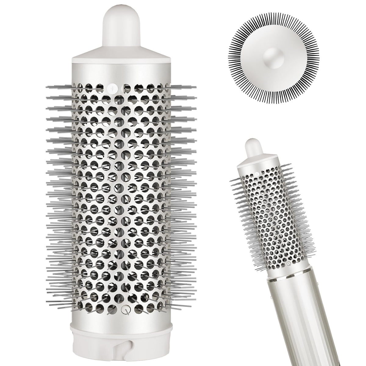 AFDD Round Brush Attachment for Shark FlexStyle fits securely for smooth roots and volume.