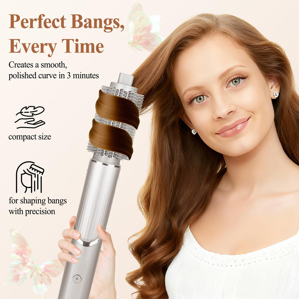 AFDD versatile styling brush for straightening, curling, smoothing, and volumizing.