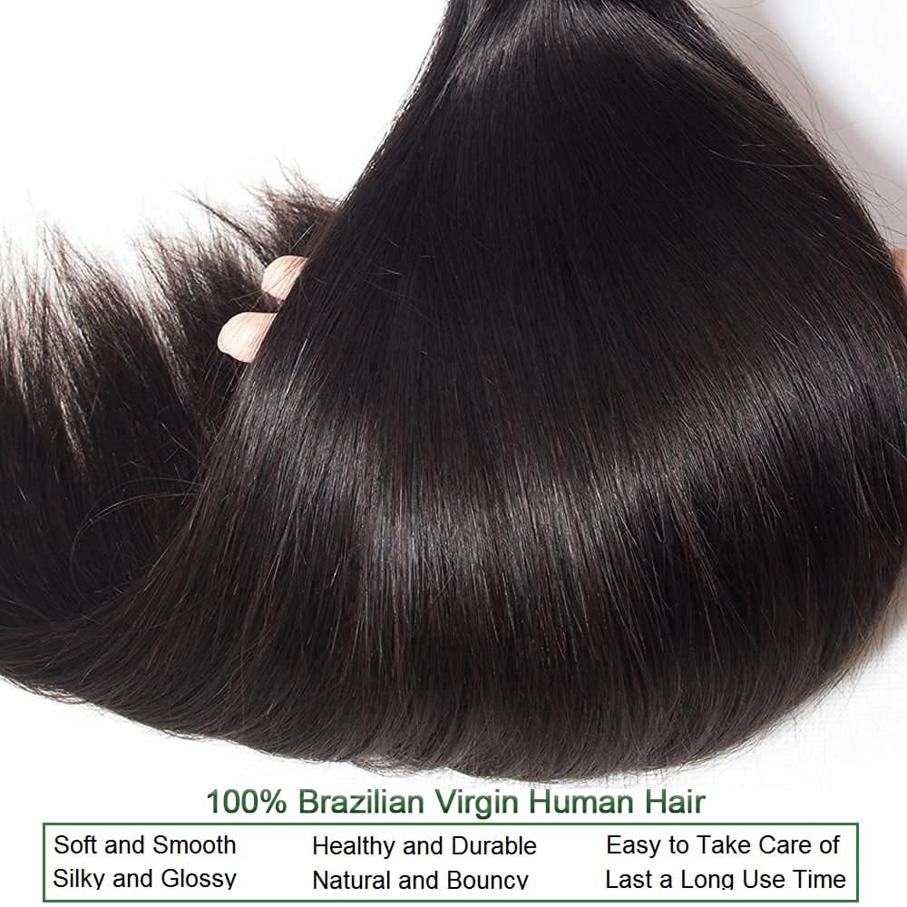 Afeier straight bundles 26-inch length for length and sleek straight look