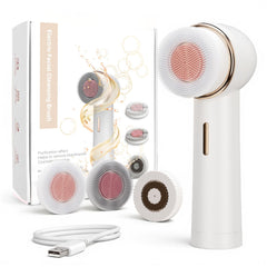 AFEIOFT bidirectional rotation facial brush for deep cleansing and pore purging