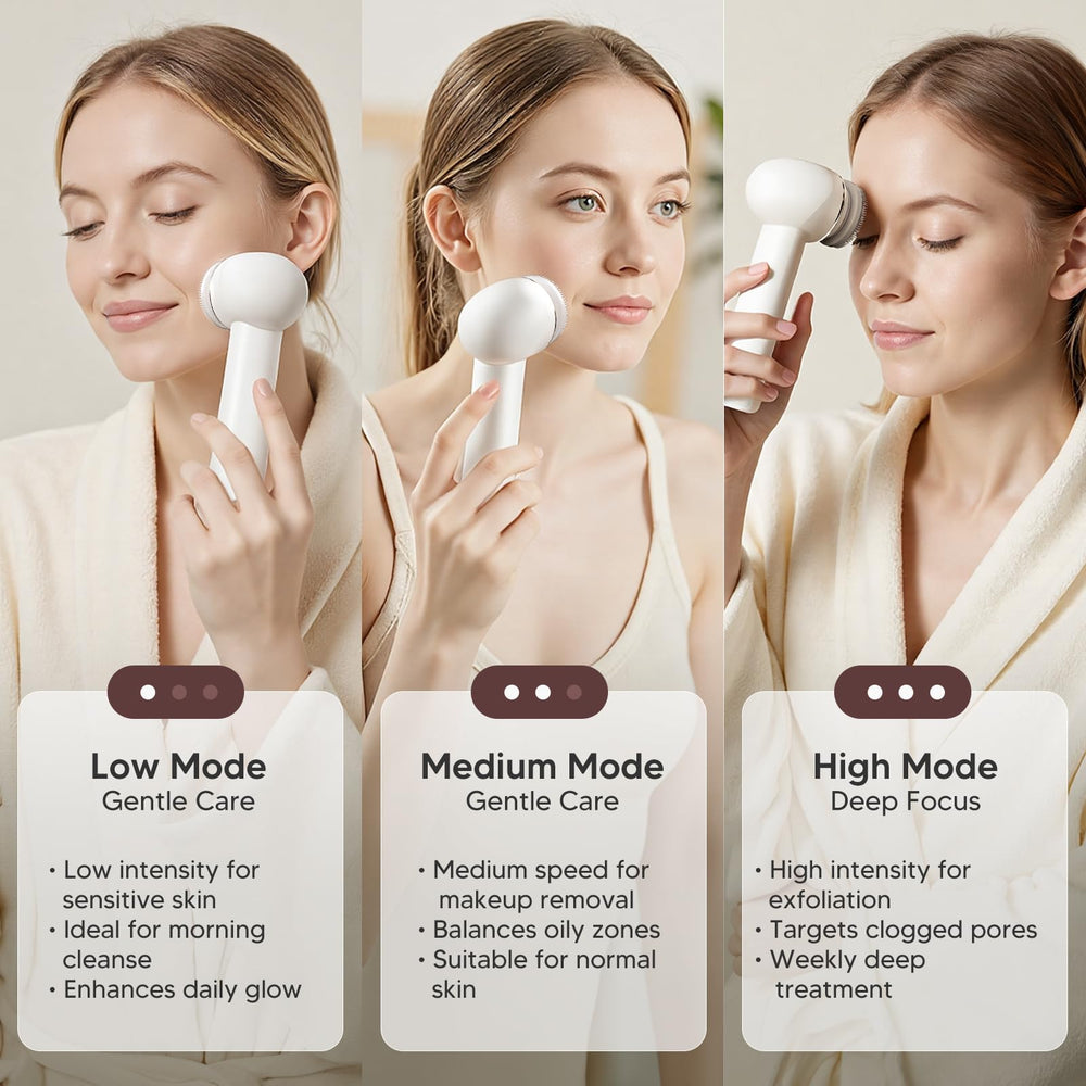 AFEIOFT hygienic silicone bristles provide gentle cleansing for sensitive skin