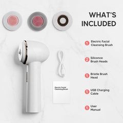 AFEIOFT waterproof rechargeable face brush for cordless shower use
