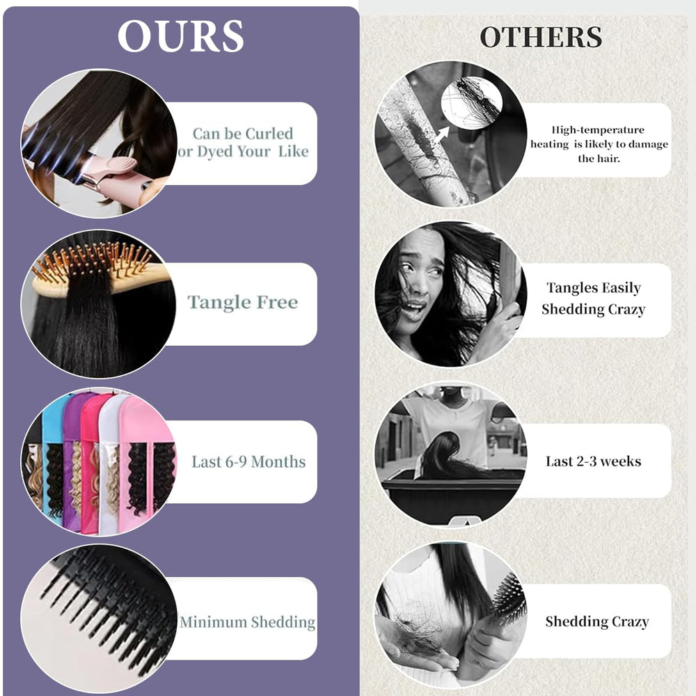 Afekisn 200-density wig offers fuller volume