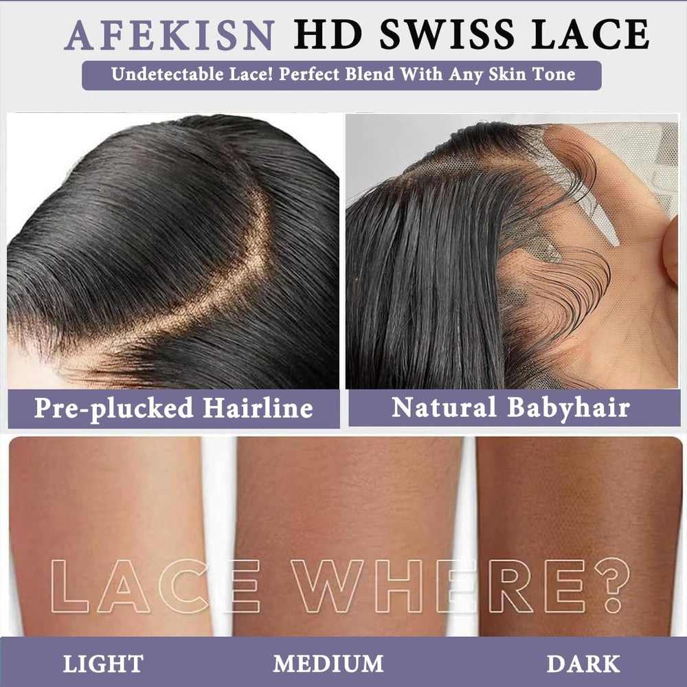 Afekisn lace frontal cap construction for comfort and stability